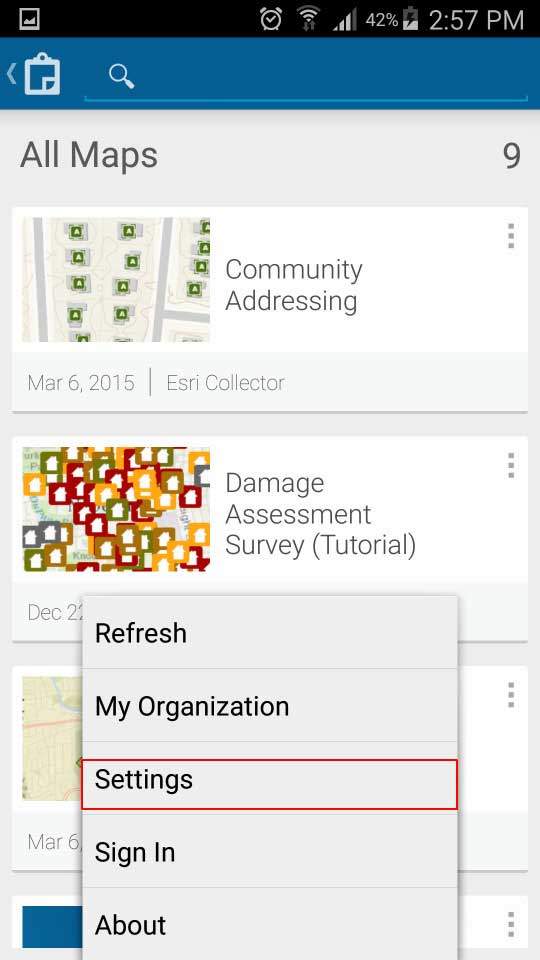 Screenshot - ArcGIS Collector Arrow GNSS Configure on Android screenshot - All Maps Collector