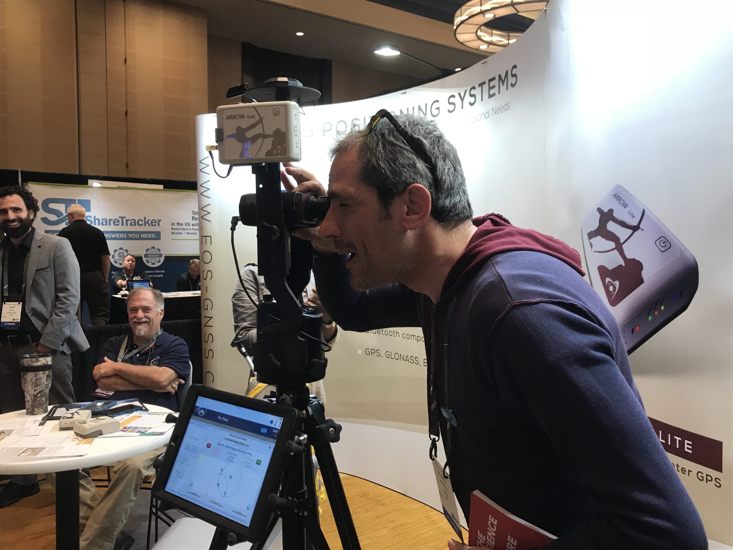 Geoconx Eos booth 2018-11-06 17.48.49 Esri, Eos Positioning Systems, Laser GIS, laser mapping, Eos laser mapping, ArcIGS Collector, Eos Tools Pro, Arrow Gold GNSS recevier