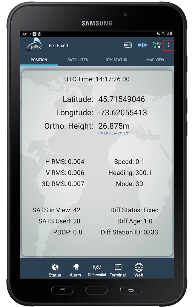 Android screenshot of TCPIP ArcGIS Apps