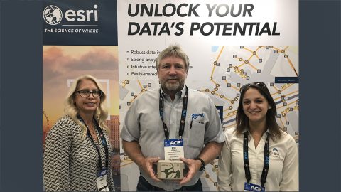 2018 AWWA ACE Giveaway Winner - Ron Littell Community Water System, Esri Eos Giveaway