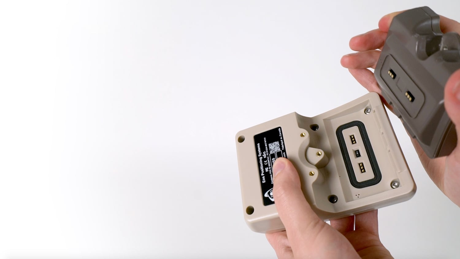 Arrow 100 GNSS Receiver Battery Back Opened