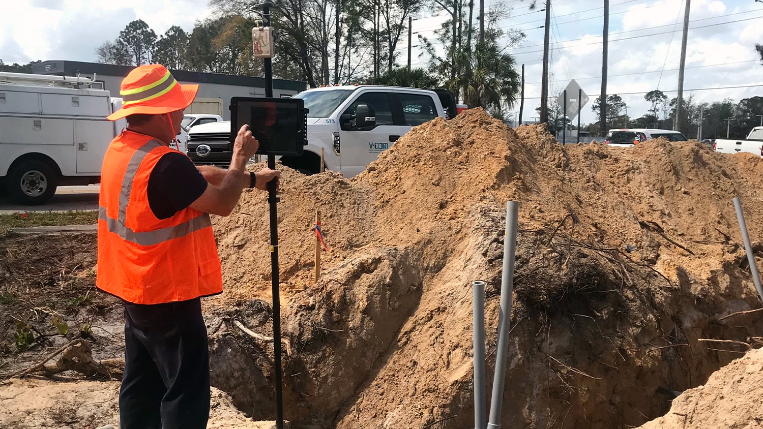 Arrow Gold GNSS in the Field with Utilities Commission of New Smyrna Beach