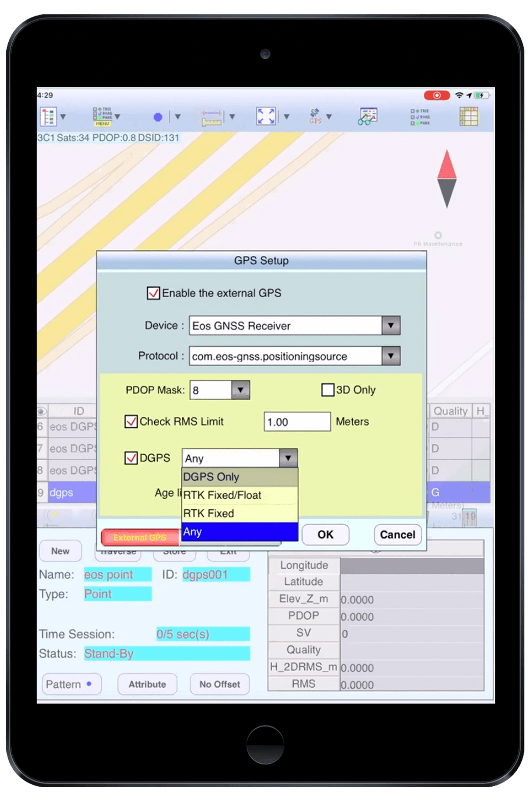 Eos Partner App - ICMTGIS Pro GPS GNSS GIS Data Collection