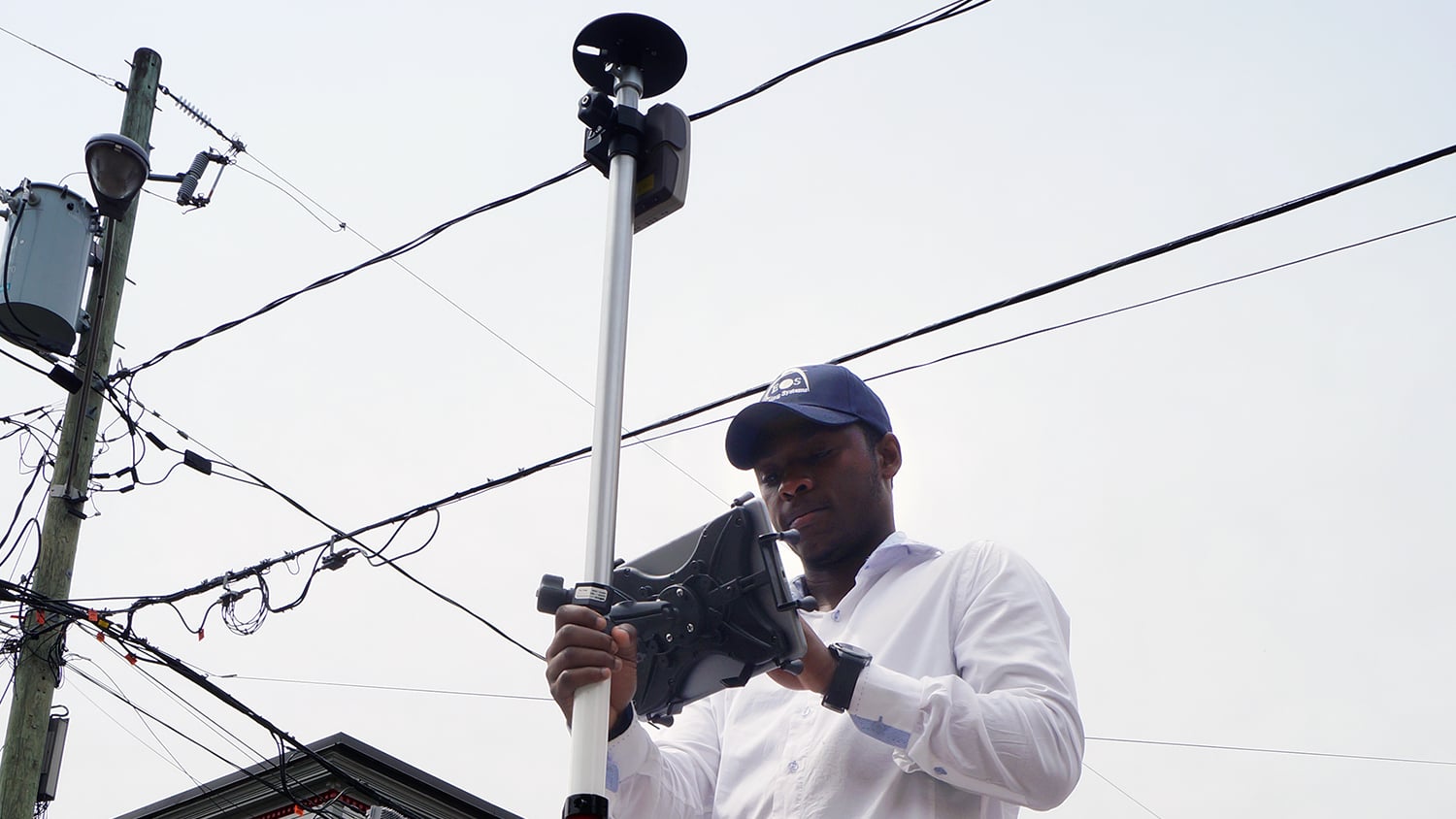 In the Field Eos Arrow 200 GNSS Receiver Rangepole 1