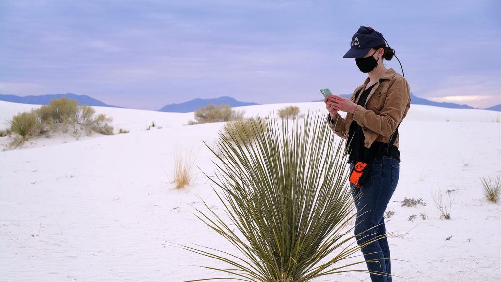 In the Field - Eos Arrow 100 GNSS Receiverat White Sands National Park