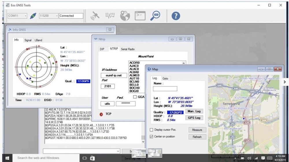 Eos GNSS Tools screenshot