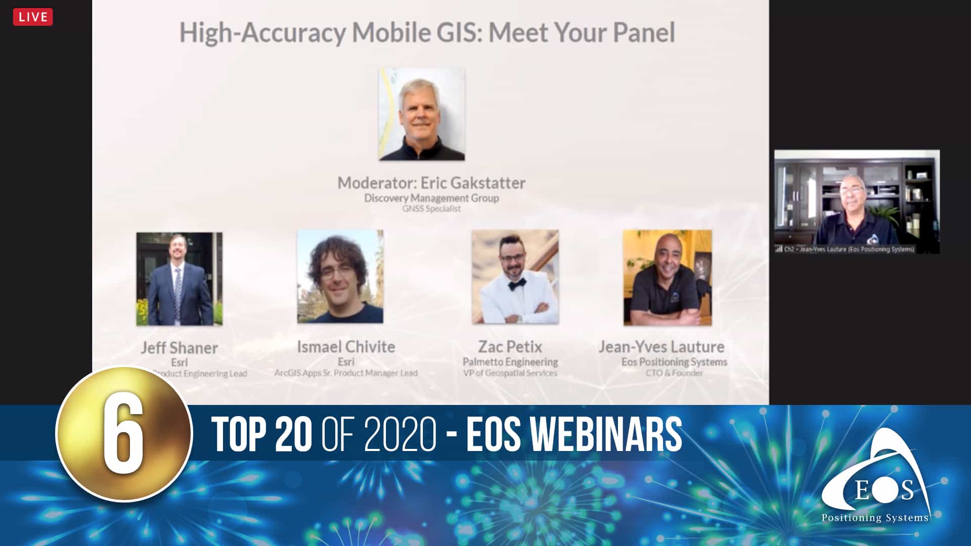Eos Positioning Systems blog top articles of 2020: 6 - Eos Webinars