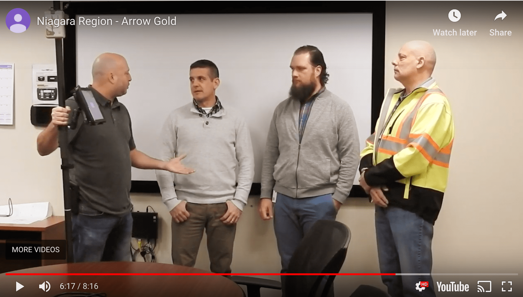 Video Case Study: Niagara Region and GPS Precision with Arrow Gold and Collector for ArcGIS for Water Locates; shown here is their interview with GPS Precision of Canada