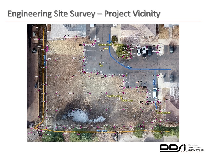 Engineering site survey project vicinity - DDSI laser mapping