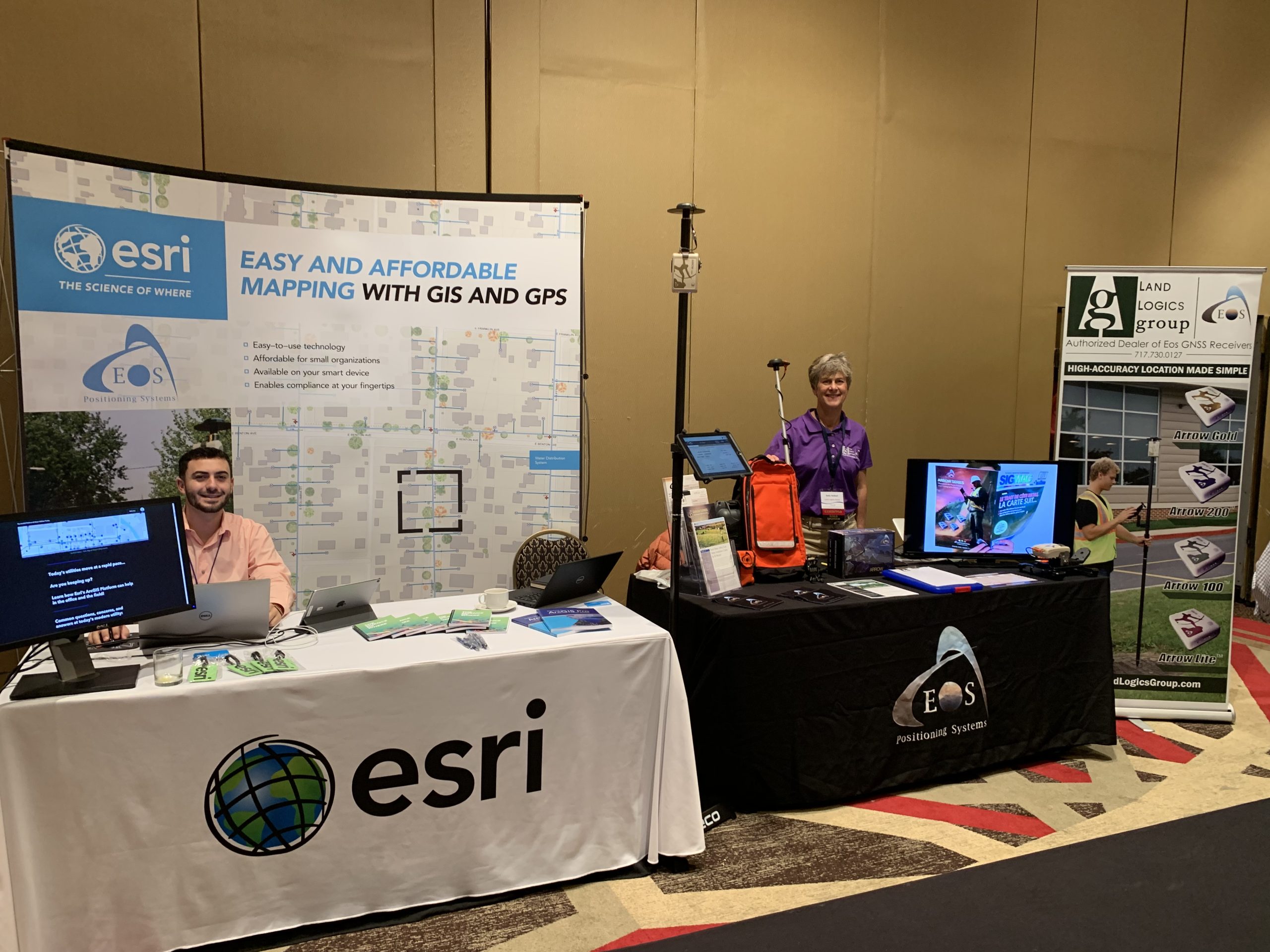 NJ Rural Water Eos booth Esri image1