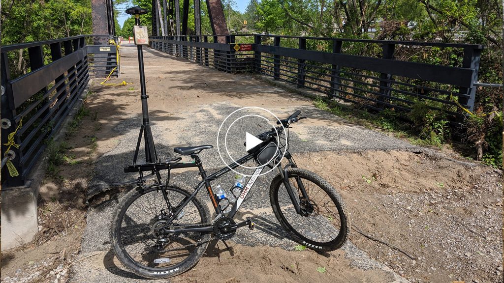 Flooding Midland County Video Case Study Feature Image, OHM Advisors, smart bike, GPS GNSS damage mapping