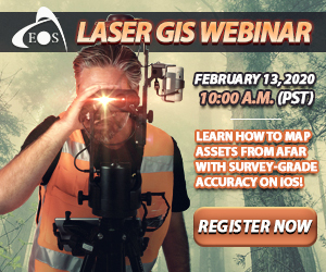 Laser GIS LTI Eos Positioning Systems Arrow Gold GNSS receiver iPad webinar