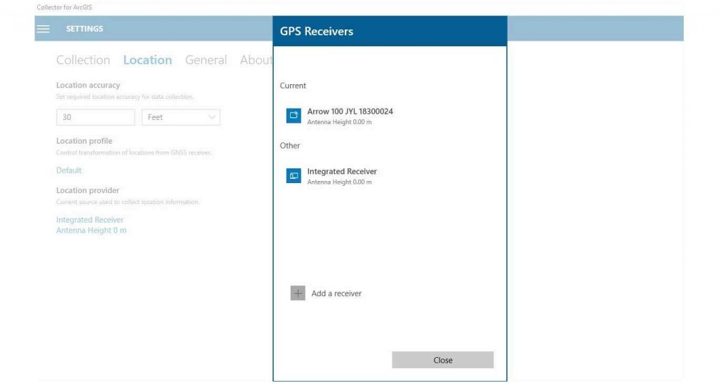 Arcgis Collector Configure App With Arrow Gnss On Windows 10 Eos