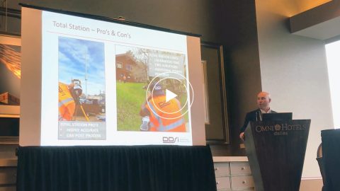 Video Case Study: DDSI Laser Mapping Presentation at Esri GeoConX; DENVER DDSI laser mapping for utility locates at telecommunications sites with Eos Positioning Systems RTK laser mapping solution, ESRI GIS, and laser technology inc TRUPULSE 200x rangefinder in Colorado