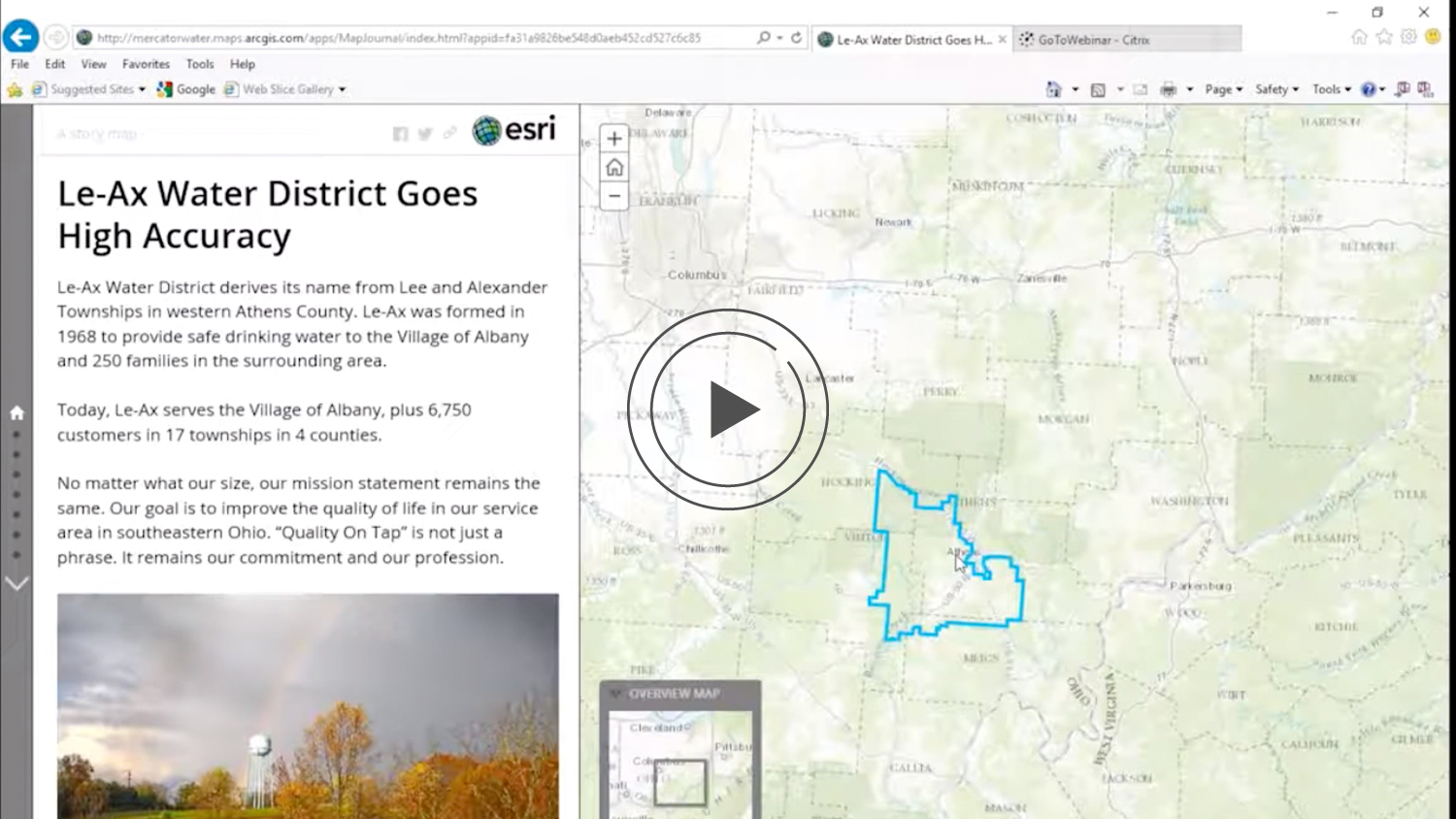 Webinar - Le-Ax Water District and Esri Collector high accuracy GPS receivers