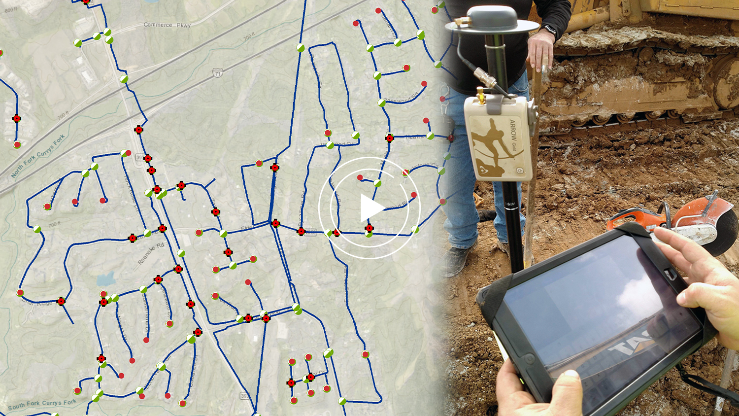 Oldham County Water District GPS GIS Webinar Arrow Gold ArcGIS Map video case study rugged mobile handheld mapping