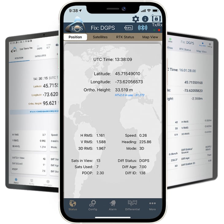 Arrow 100 GNSS receiver Eos Tools Pro screenshot Compatible with all mobile