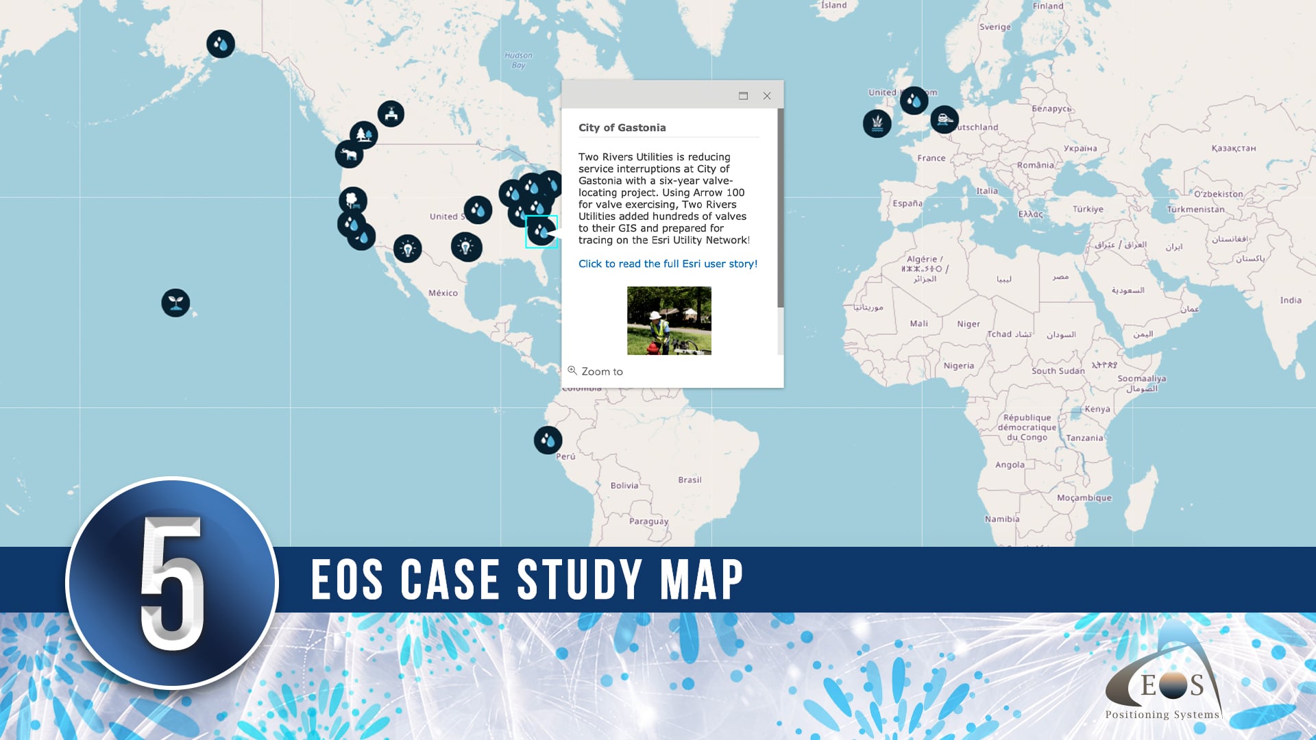 Top 10 of 2021 - 5 Eos Arrow GNSS Receivers Website Case Study Map