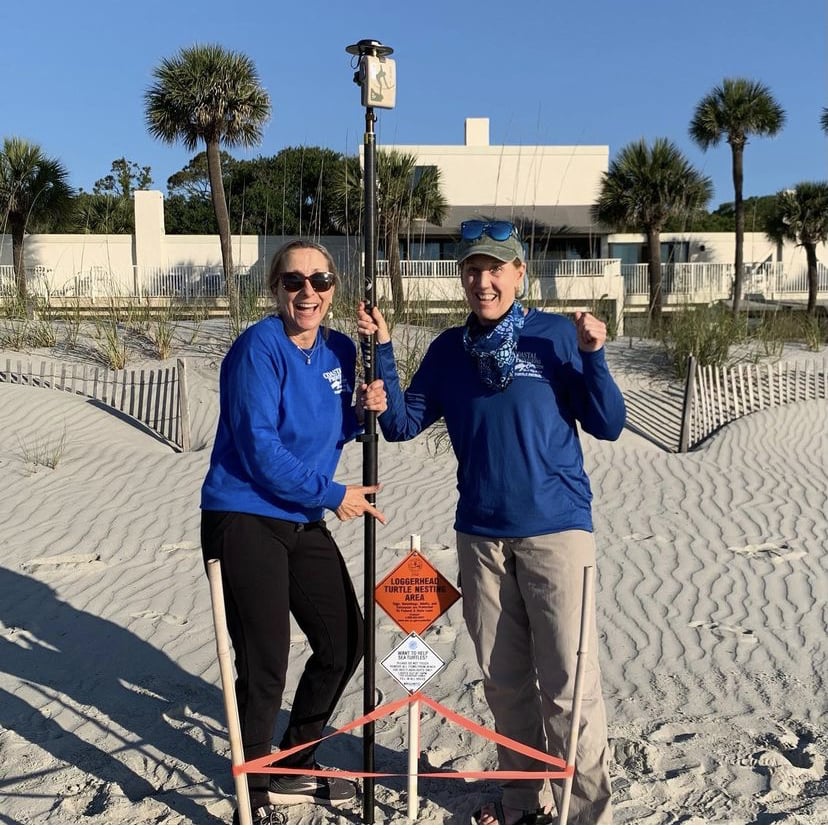 Sea Turtle Patrol Hilton Head Island - Arrow 100 GNSS Receiver Maps Endangered Sea Turtle Nest