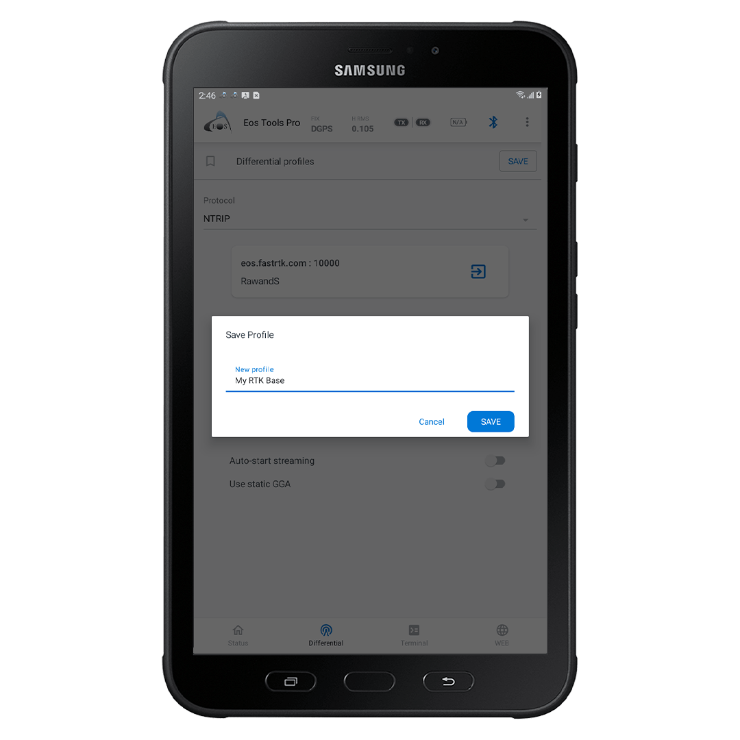 NTRIP Profile Creation- How to Configure Eos Tools Pro for RTK on Android