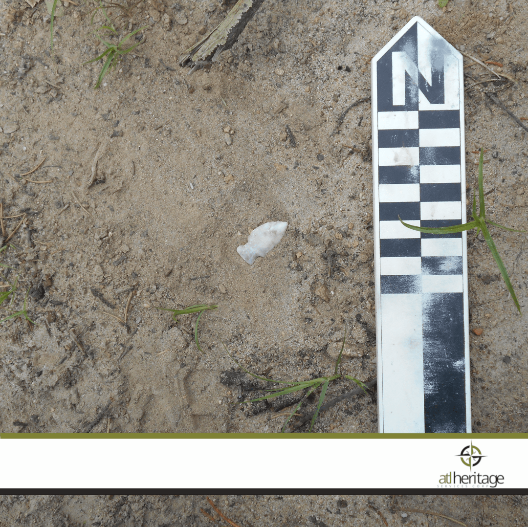 Arrowhead in Saskatchewan during Heritage Resources Impact Assessment with Eos Arrow 100