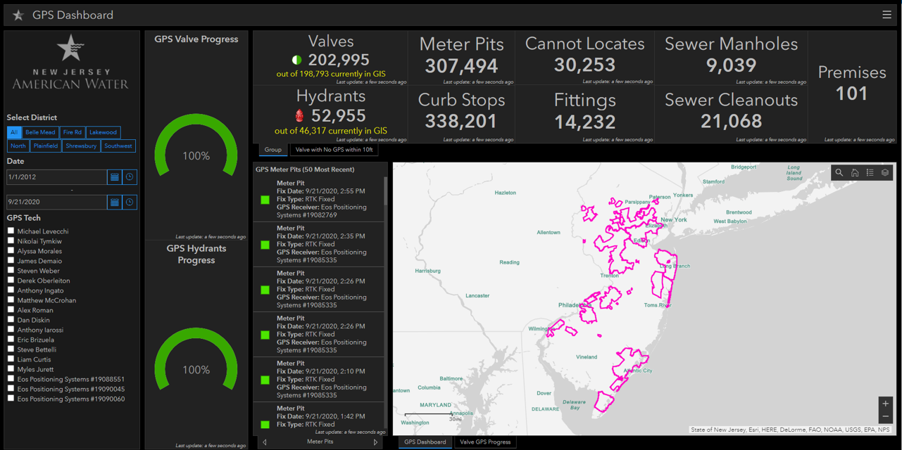 New Jersey Fishing Spots GPS coordinates list - New Jersey GPS