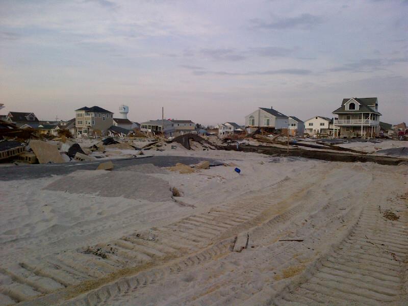 Ortley Beach New Jersey after Hurricane Sandy credit: New Jersey American Water