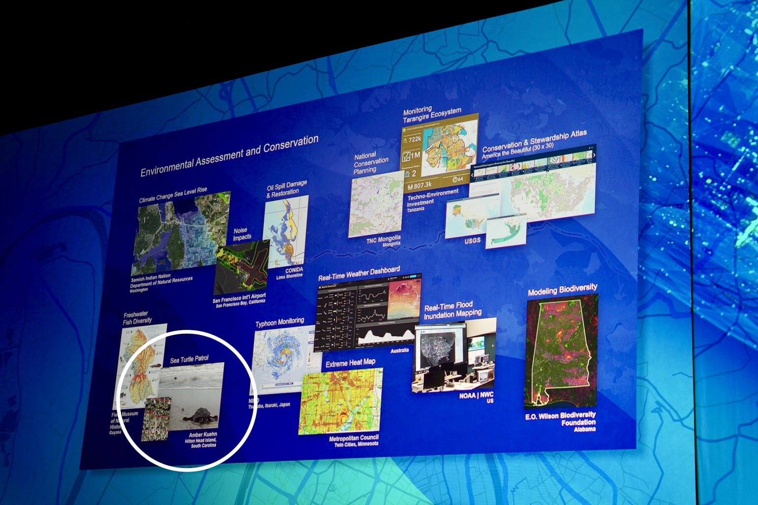 Sea Turtle Patrol HHI featured at the Esri UC Plenary