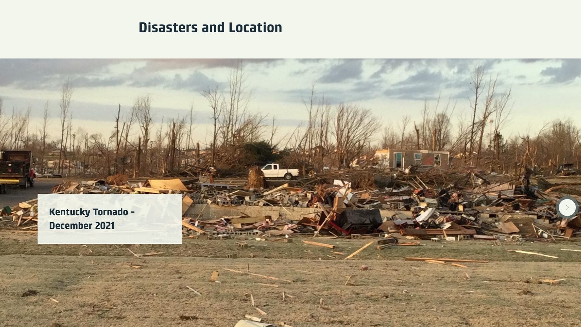 NRWA Eos Webinar: Disasters and Location Kentucky Tornado September 2021