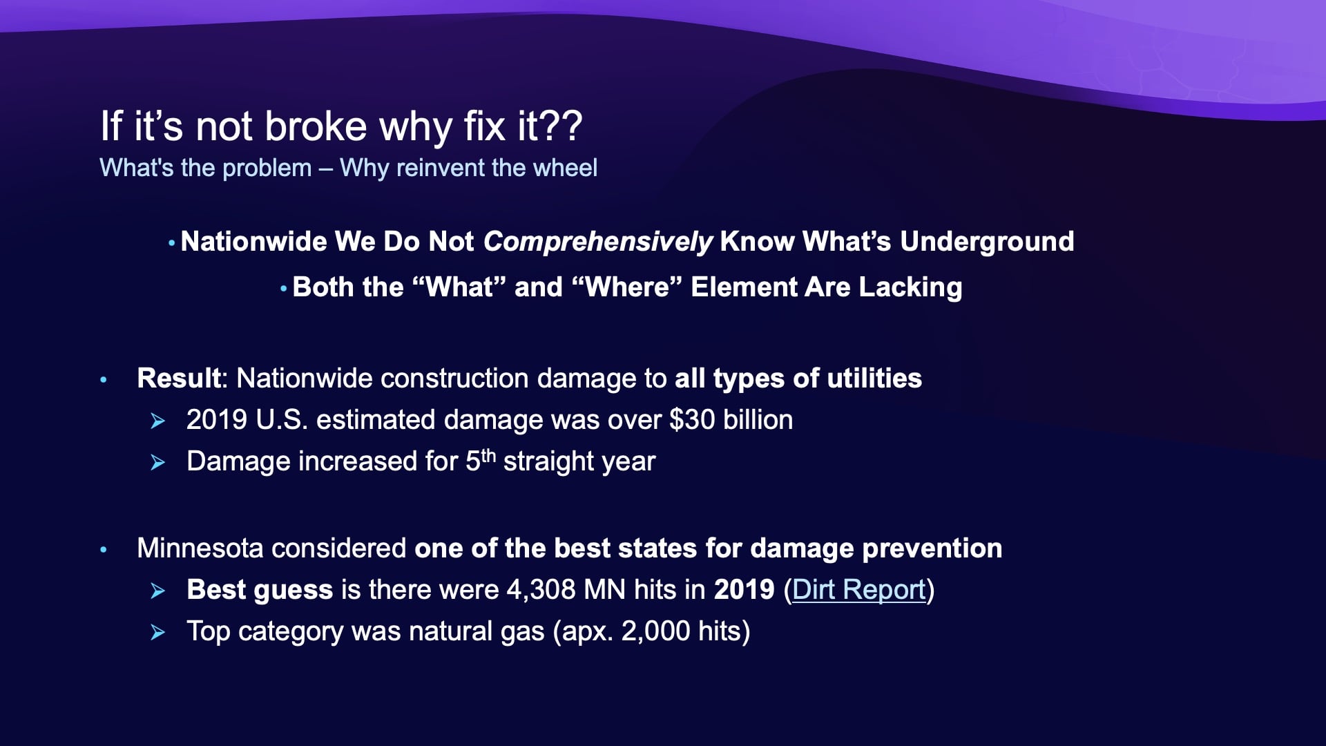 Damon Nelton Esri UC Presentation Slide 3 - If it's not broke, why fix it?