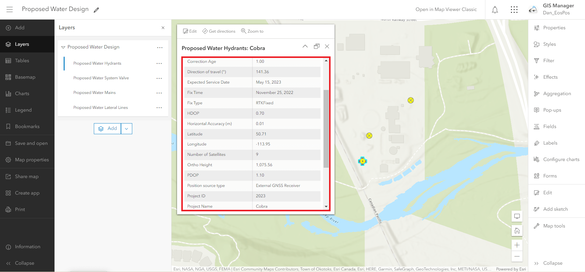 30 ArcGIS Online Synced New Feature Pop-up Values