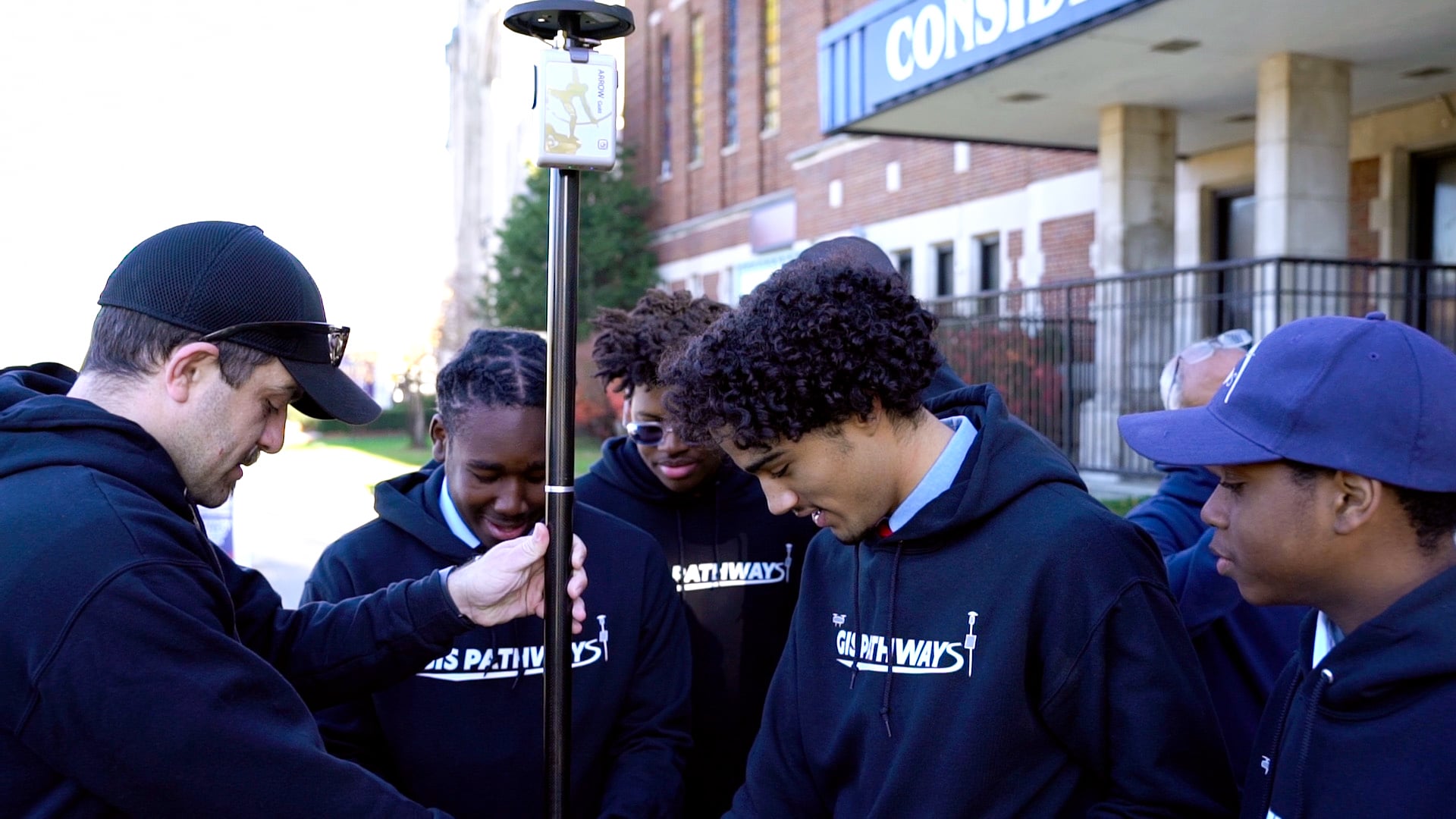 GIS Pathways students in Detroit, Michigan learn high-acuracy GNSS and GIS with Eos Arrow Gold receivers