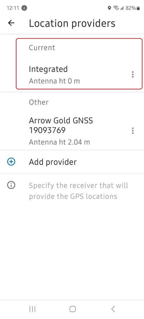 ArcGIS Field Maps Location providers Integrated