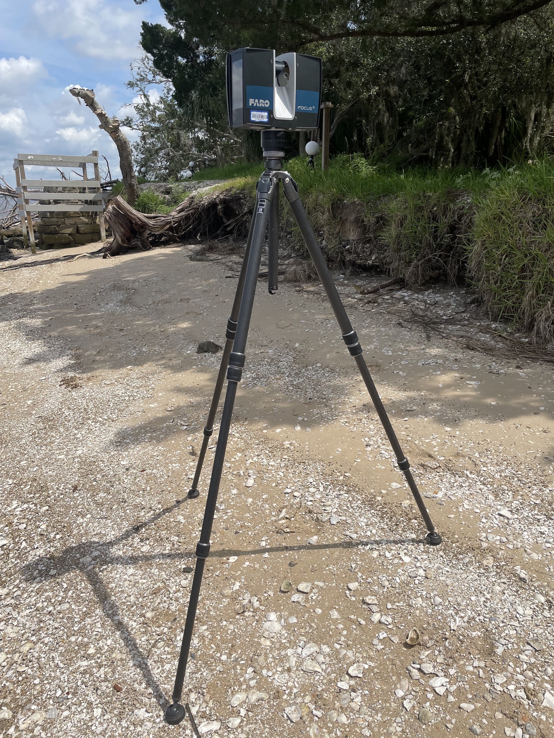FPAN uses a Faro Focus 350s terrestrial laser scanner to document erosion