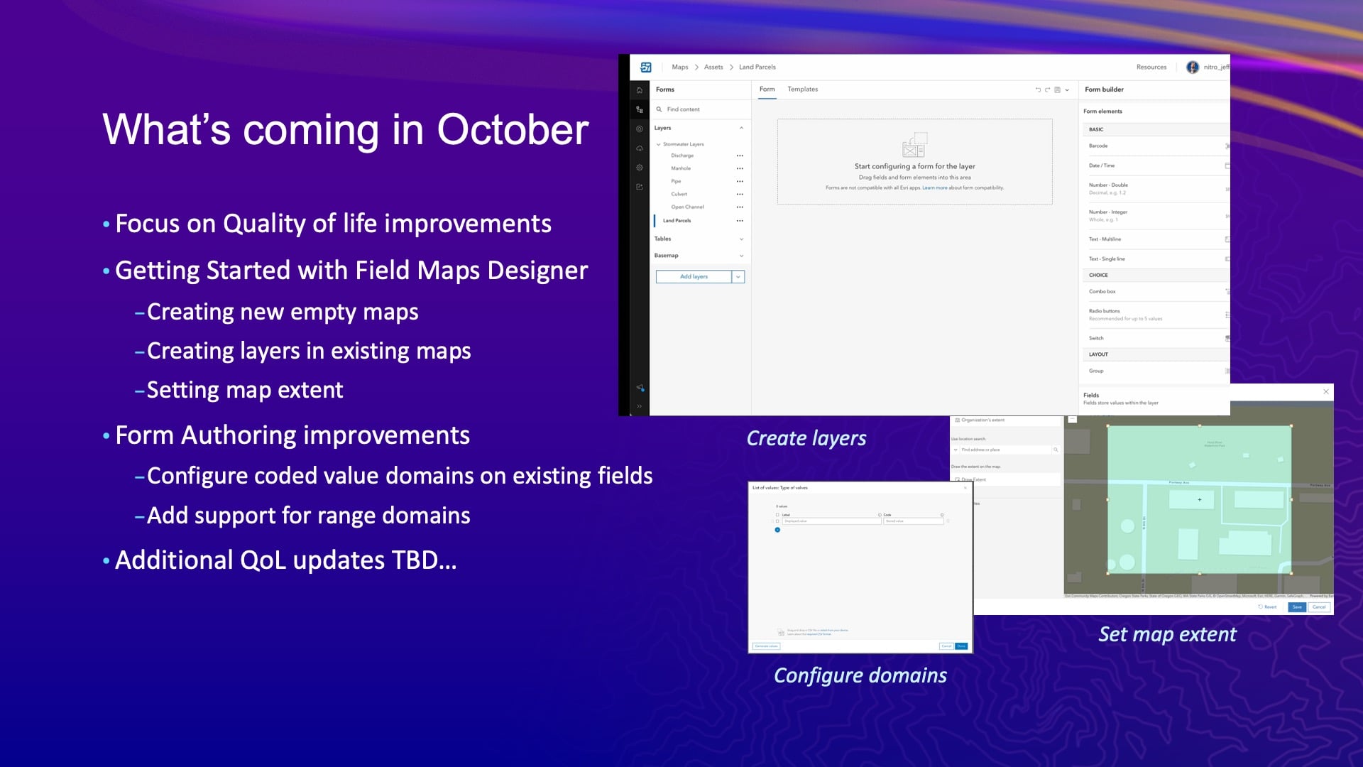 What's coming in Octover for ArcGIS Field Maps