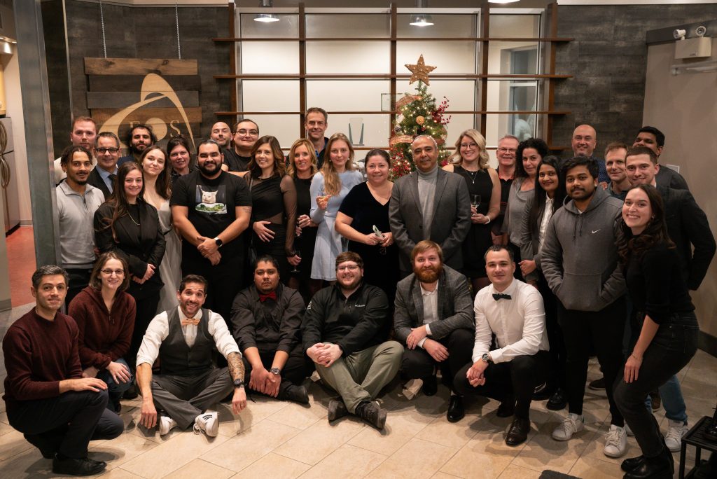 Eos Positioning Systems holiday party 2023
