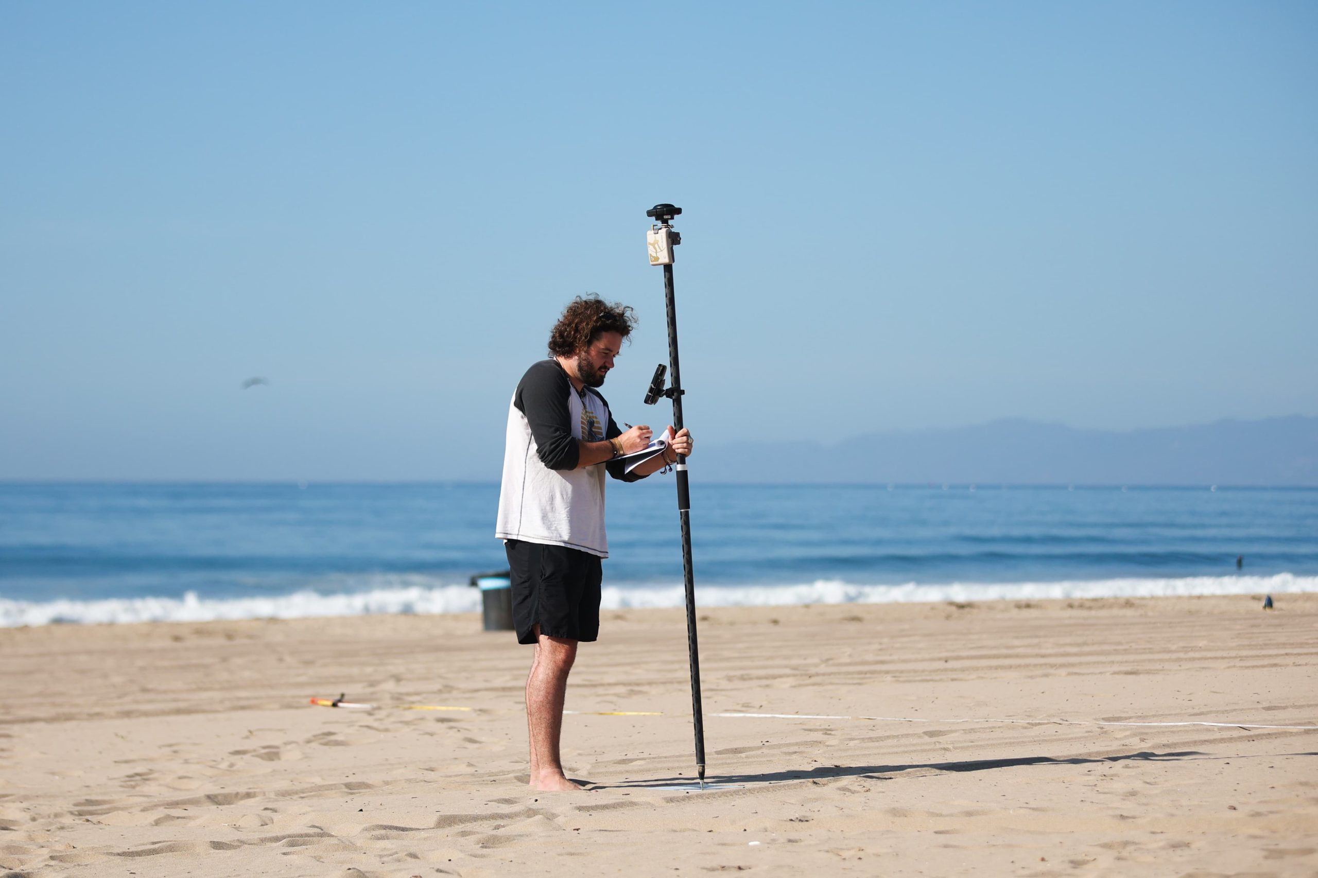 Max Callahan, Research Technician, University of California Los Angeles, Manhattan Beach, California, UCLA, beach and dune ecology research using Arrow Gold GNSS receiver with RTK corrections and ArcGIS Field Maps
