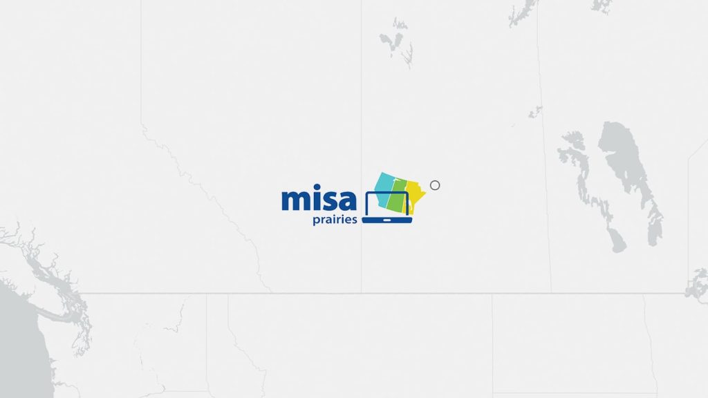 Municipal Information Systems Association MISA Prairies Annual Conference & Trade Show logo and location map Saskatoon, Saskatchewan, Canada