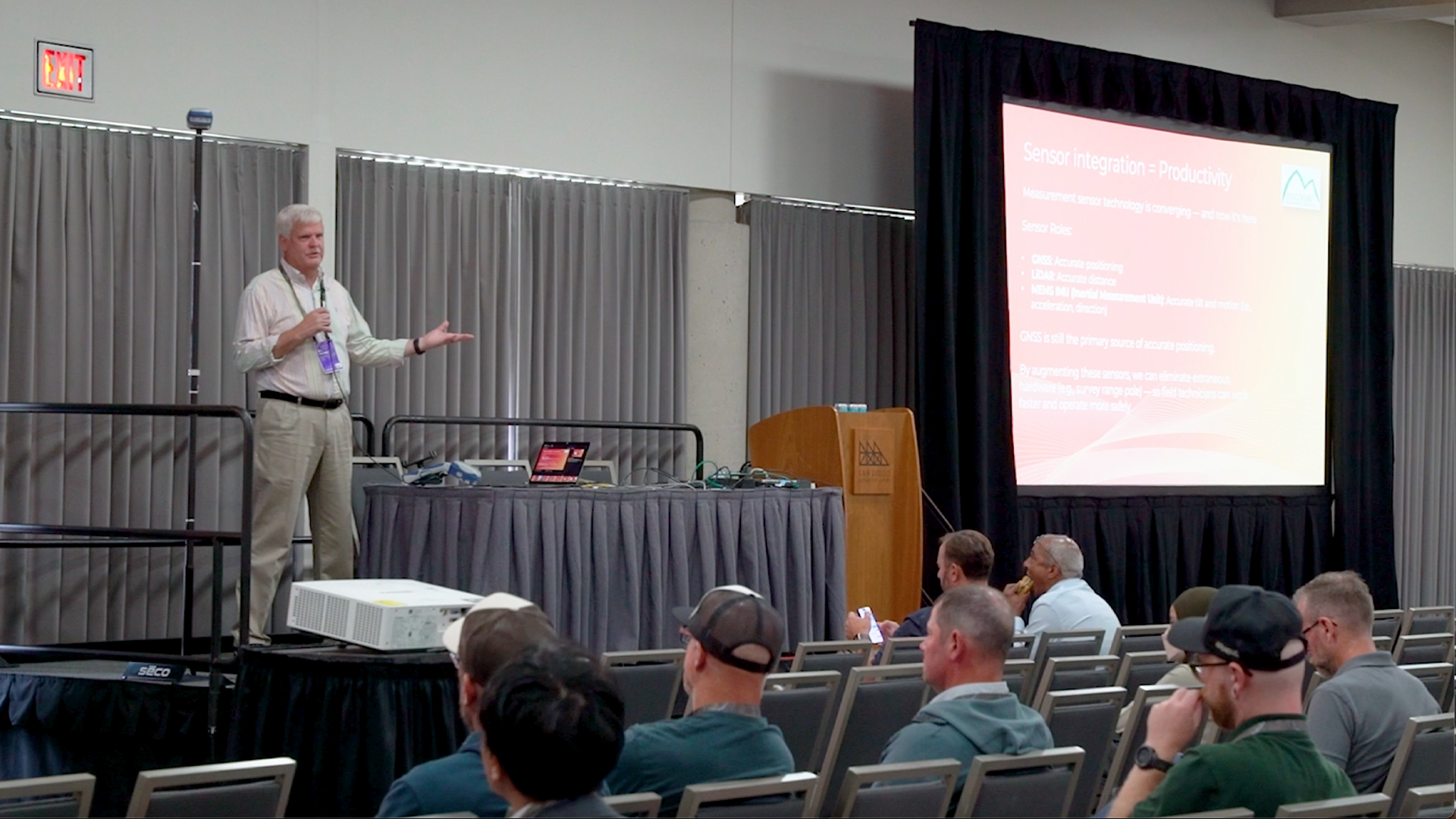 Eric Gakstatter, Discovery Management Group DMG, presentation, GNSS and sensor integration trends, 2024 Esri User Conference UC, hosted lunch session, San Diego Convention Center mezzanine