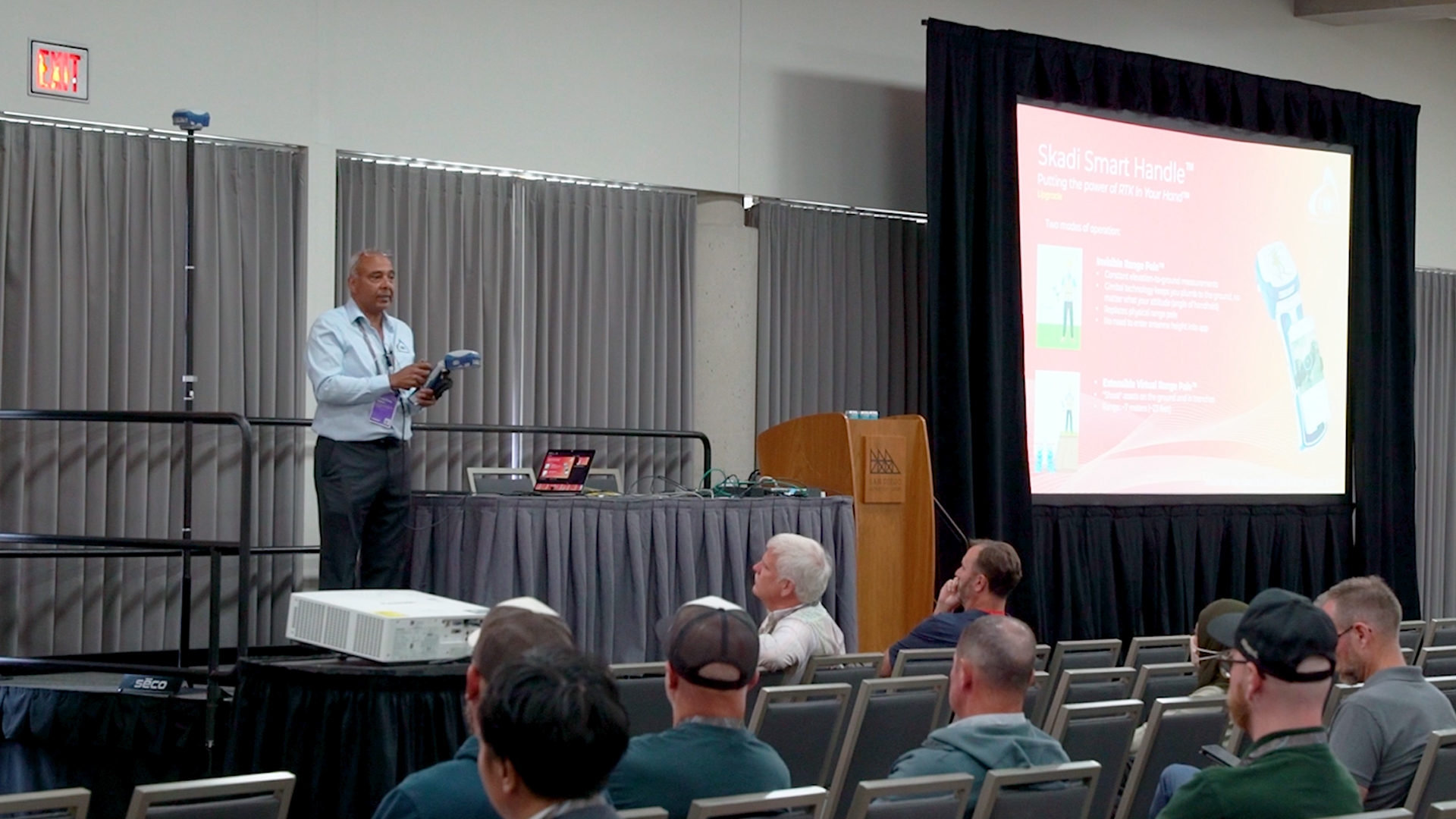 Jean-Yves Lauture, presentation, Skadi Smart Handle, 2024 Esri User Conference UC, hosted lunch session, San Diego Convention Center mezzanine