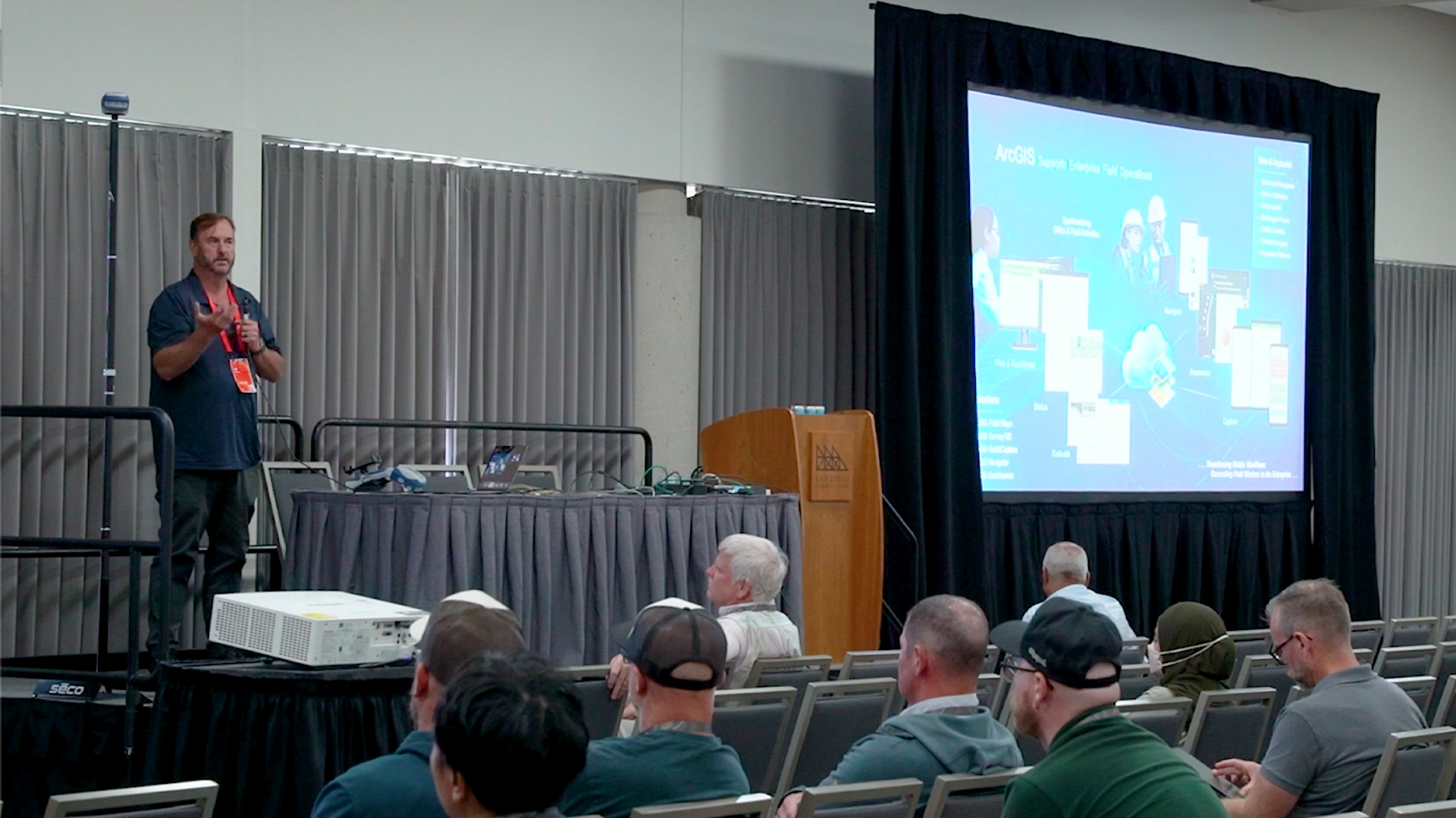 Jeff Shaner, Esri, presentation, ArcGIS Field Maps, 2024 Esri User Conference UC, hosted lunch session, San Diego Convention Center mezzanine