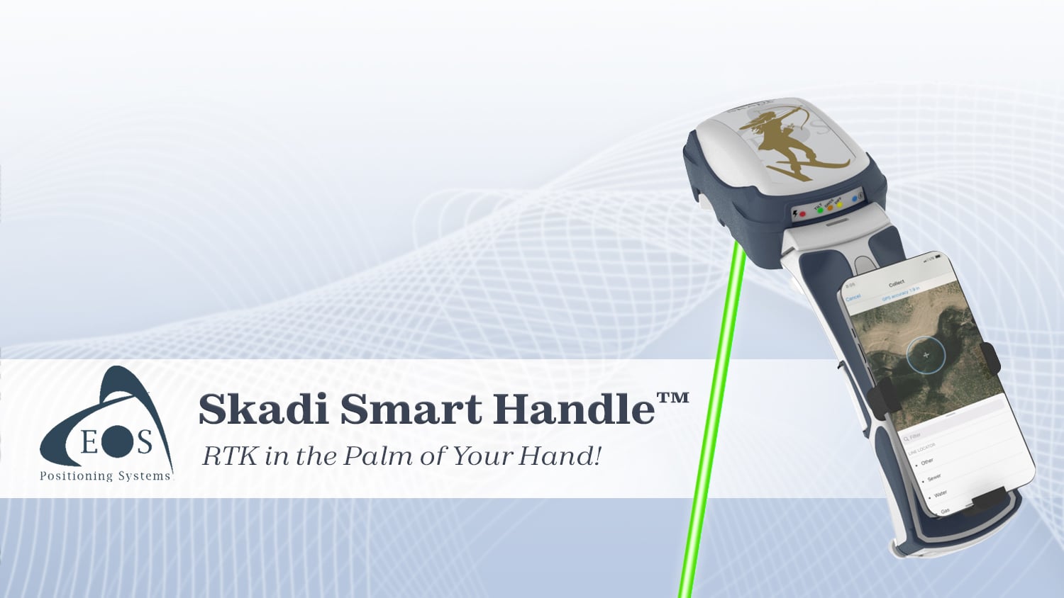 Smart Handle for Skadi Series High-Accuracy GNSS Receivers Extensible Virtual Range Pole