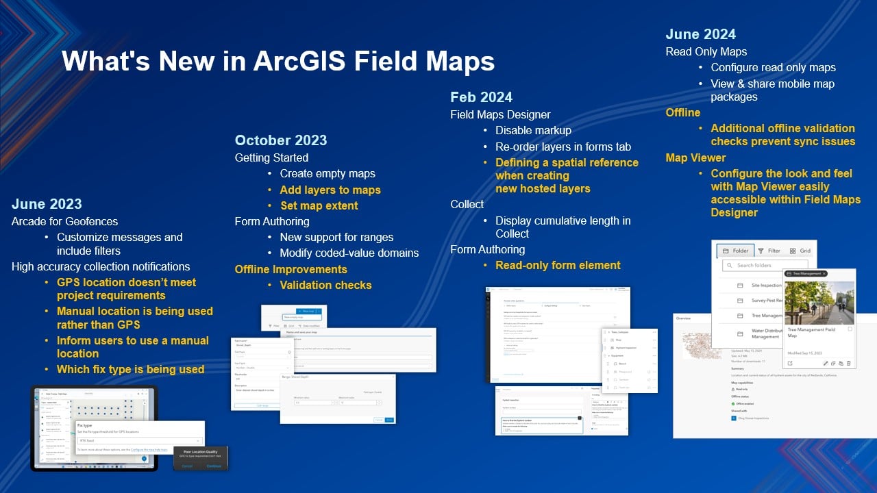 What's New in ArcGIS Field Maps? A 2024 Road Map