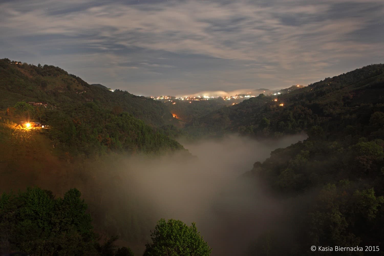 Seen here is the San Agustín Doline, a common karst feature. A doline, also called a sinkhole, forms when the roof of an underlying cave collapses.