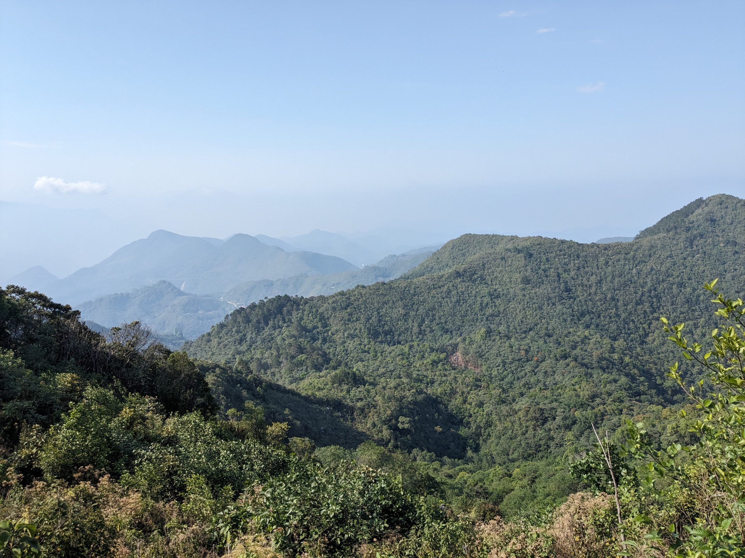 Seen here from a distance, Huautla karst (an area of limestone rock with sinkholes and caves), was first reached by University of Texas students in 1965. A geology professor had helped identify the karst by using the university’s geology maps and aerial photographs.