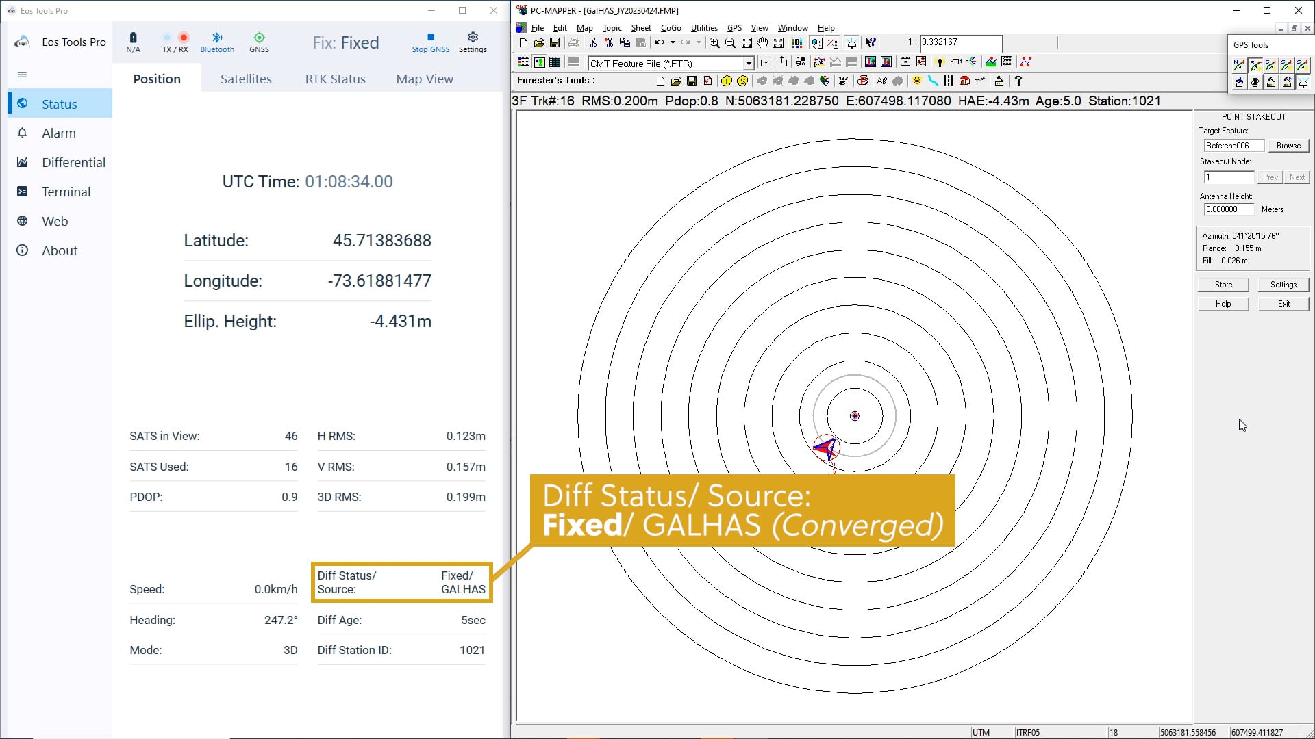 Diff Status Source Fixed GALHAS - Testing Galileo HAS in Phase 1