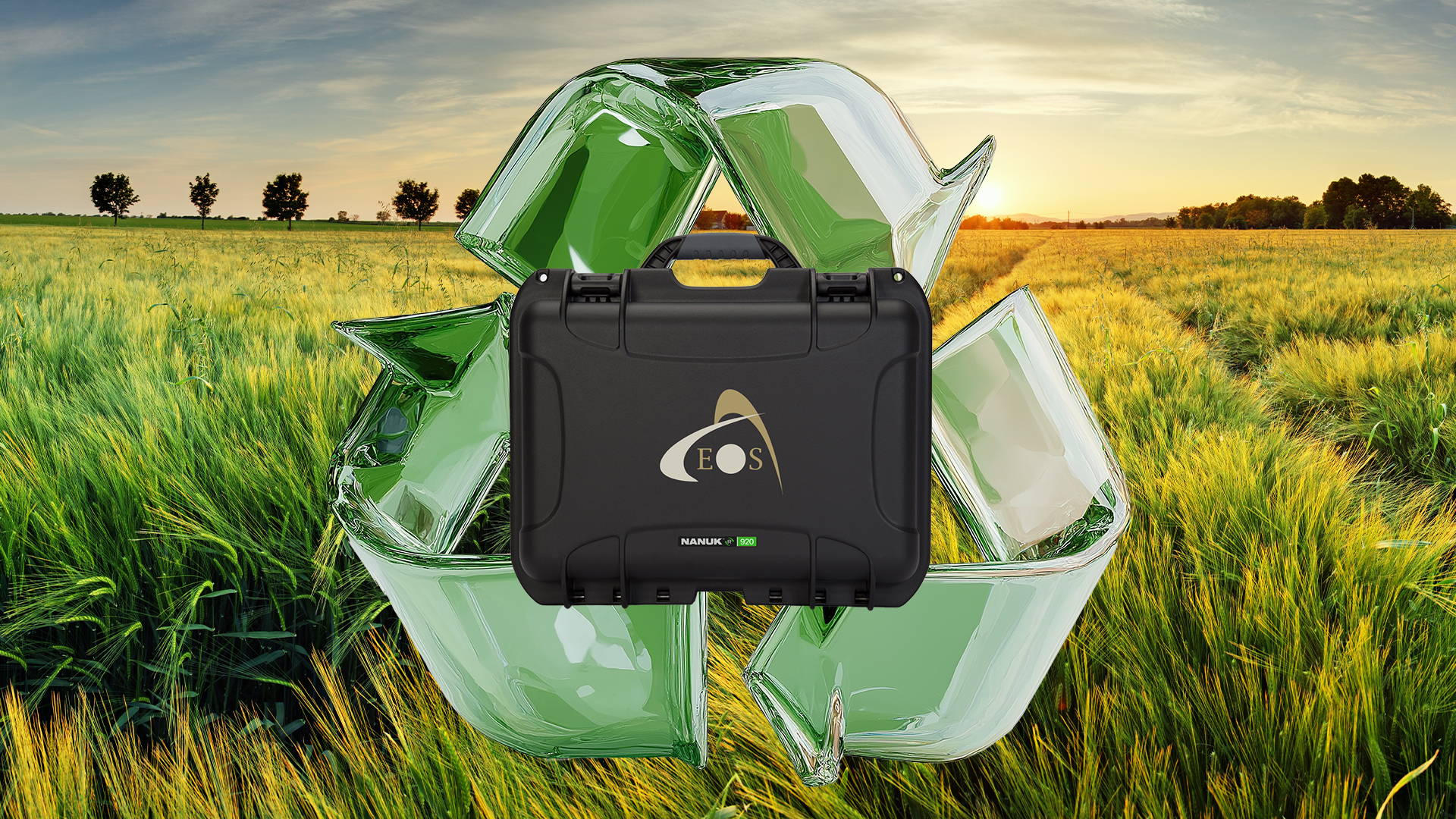 Skadi Series™ Hardshell Case (SKA-HARDSHELL) is eco-friendly and made from 100% recycled resins; as a standard inclusion in the Skadi Gold, Skadi 300, and Skadi 200 GNSS receiver purchases, the case represents Eos Positioning Systems' commitment to reduce waste