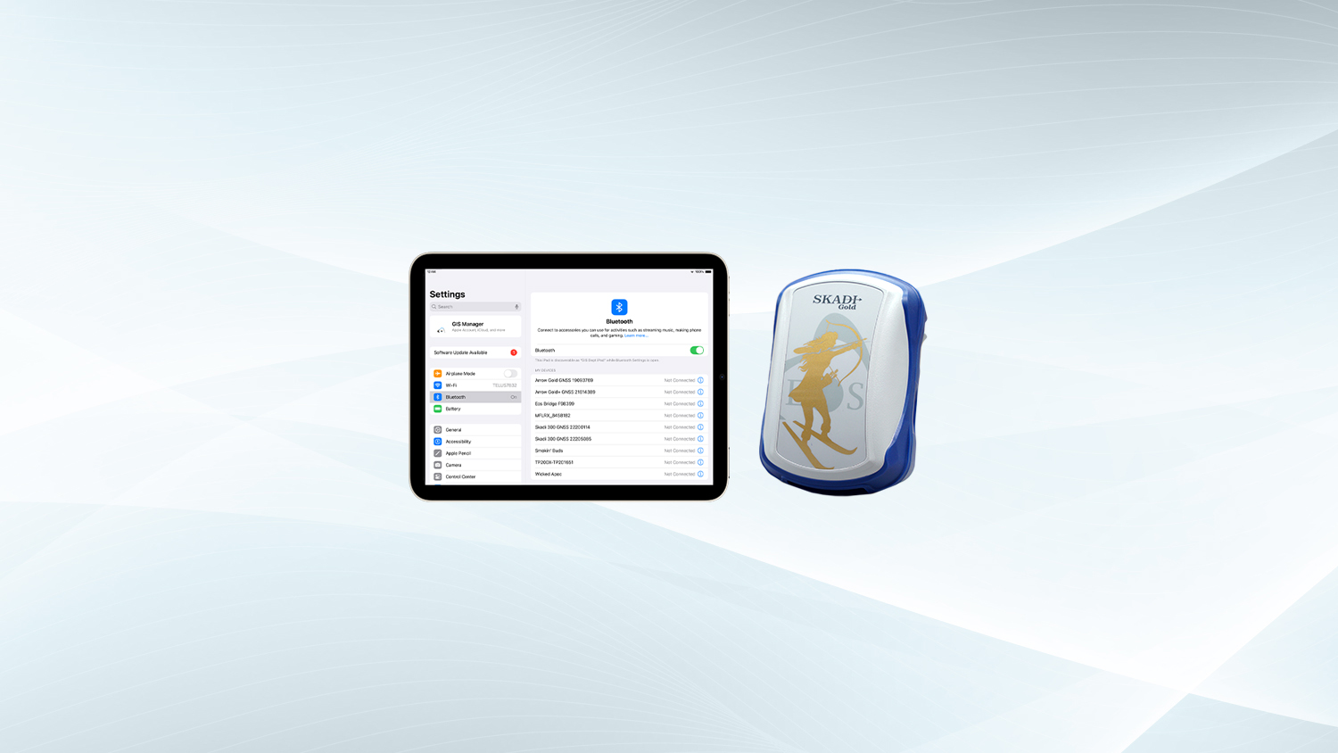 How to Bluetooth Pair Your Skadi Series GNSS Receiver from Eos Positioning Systems to iOS Devices