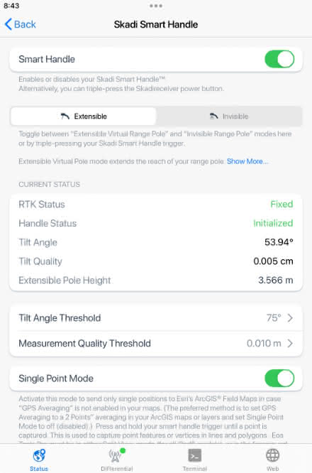 Toggle on the Single Point Mode switch in Eos Tools Pro to activate Single Point mode.