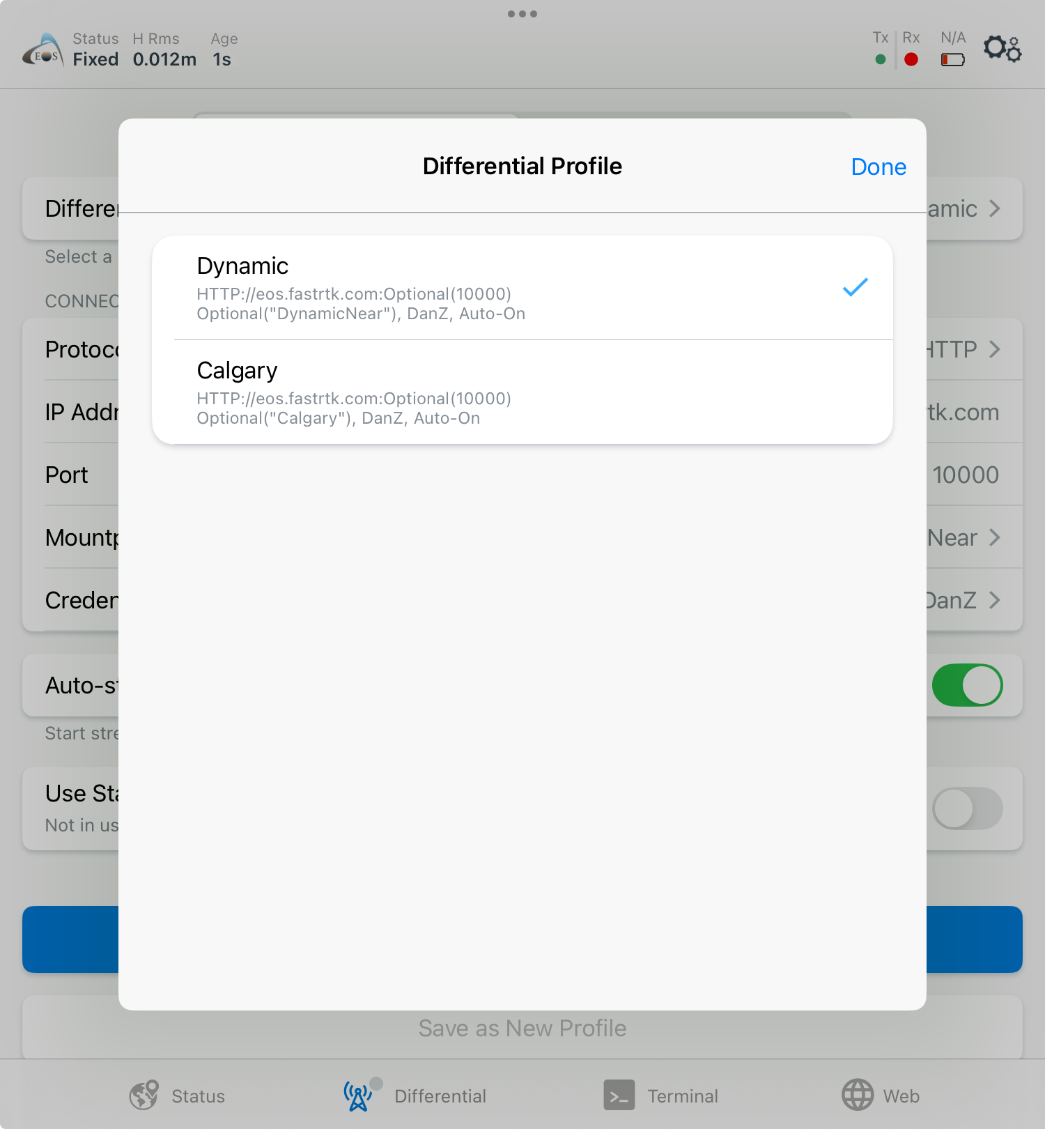 In our case, we will select the “Dynamic” profile we just created.